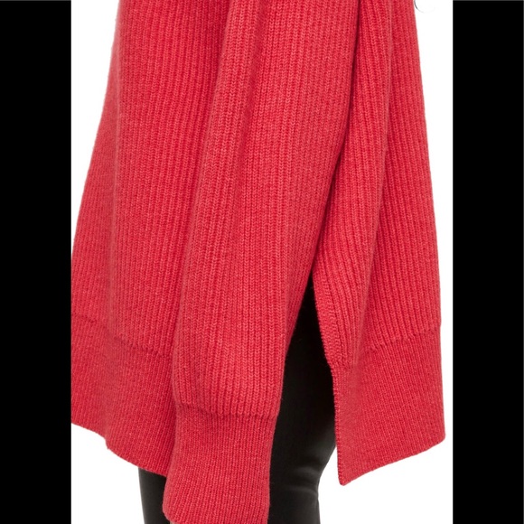 (Sold) ALLSAINTS Ami Roll Neck Sweater in Flamingo - Picture 5 of 8